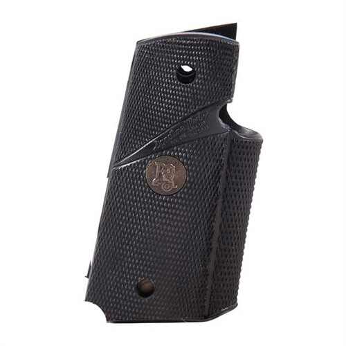 Pachmayr Signature Grip Colt 1911 Officer Compact Black Rubber - View 2