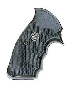 Pachmayr 03265 Gripper Professional Grip for S&W K/L Frame Square Butt - Checkered Black Rubber with Finger Grooves - View 2