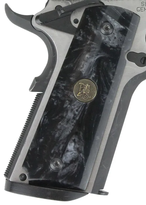 Pachmayr 62000 1911 Ambi Black Pearl Grip - View 2