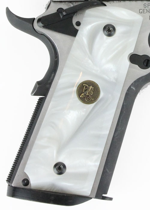 Pachmayr 1911 Custom White Simulated Pearl Grip Panels - View 2