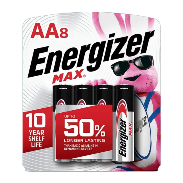 Energizer Holdings MAX AA Alkaline Batteries 8 Pack E91MP8 - View 2