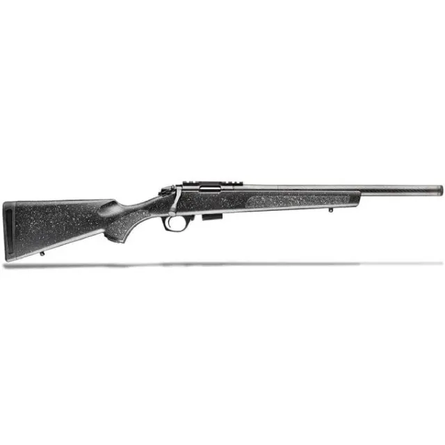 Bergara BMR004 BMR 22 WMR 5+1 20" Carbon Fiber Threaded Barrel, Matte Blued, Tactical Gray Speckled Black Stock - View 2