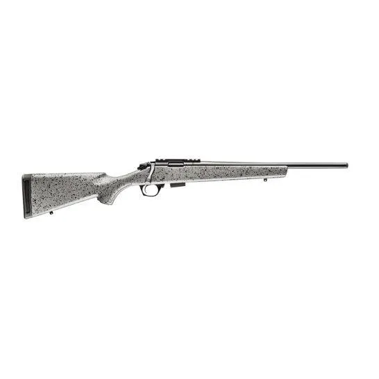 Bergara BMR005 BMR 17 HMR 5+1 20" Threaded Barrel, Matte Blued, Black Speckled Tactical Gray Synthetic Stock - View 2