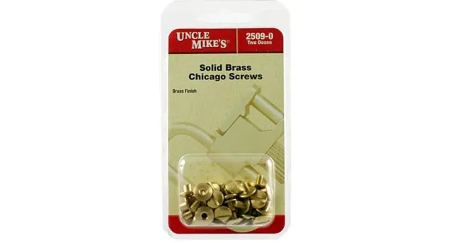 Uncle Mike's Brass Chicago Screws 24 Pack - View 2