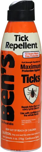 Ben's 00067300 Tick Repellent Eco-Spray 6 oz Aerosol: Odorless Scent, Repels Ticks Up to 12 hrs - View 2