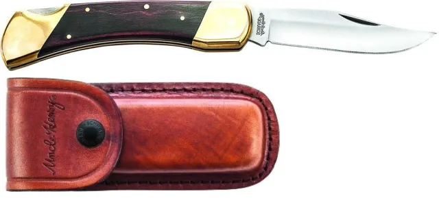 Uncle Mikes LB7 Bear Paw Lockback Knife Leather Sheath - View 2