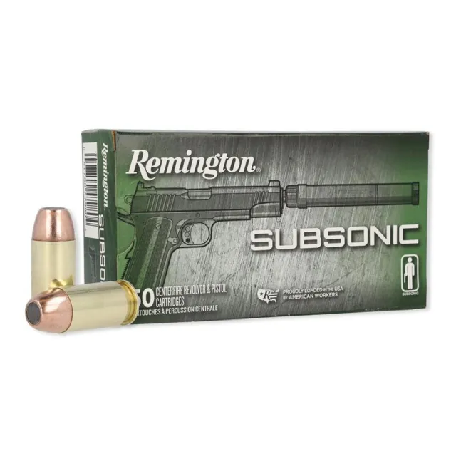 Remington 28428 45 ACP 230 Grain FNEB 50 Rounds Subsonic Ammo - View 2