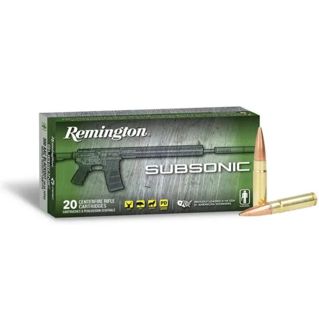 Remington 28430 .300 Blackout 220gr Subsonic Ammo 20 Rounds - View 2