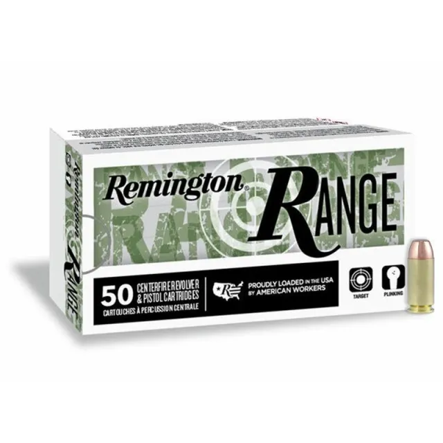 Remington R27781 40 S&W 180 Grain FMJ 50 Rounds Brass Casing - View 2
