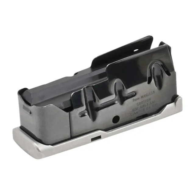 Savage Arms 55125 110 Magazine 7mm Rem Mag 338 Win Mag 3 rd Stainless Steel - View 2