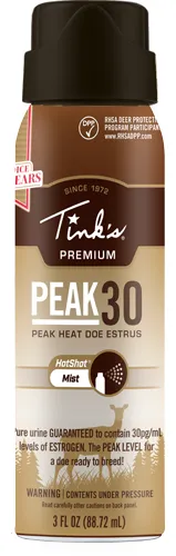 Tink's Scents PEAK30 Premium Doe Estrus Hot Shot Mist 3 oz - View 2