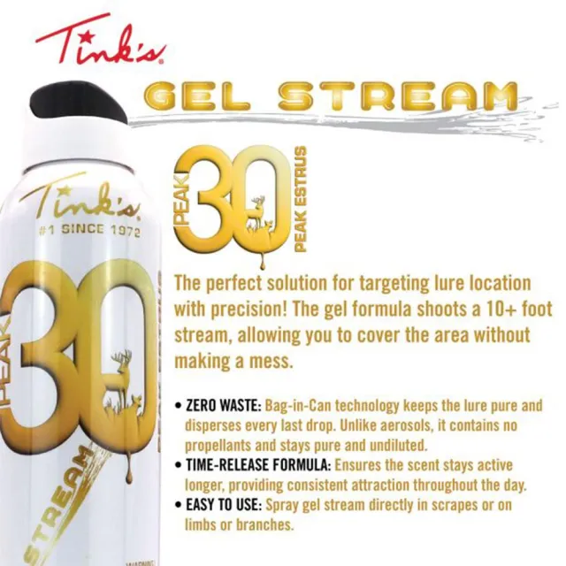Tink's Scents PEAK30 Premium Doe Estrus Gel Stream 5 oz W6264 - View 2