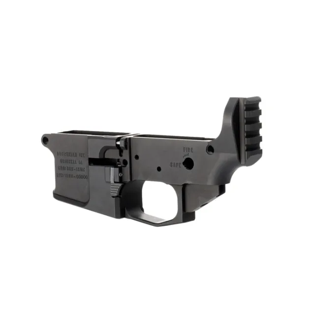 Brownells BRN-180M Billet Stripped Lower Receiver Ambidextrous Black - View 2