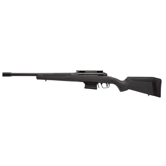 Savage Arms 57140 110 Haymaker 450 Bushmaster 4+1 18" Barrel, Matte Black Metal, Black Fixed AccuStock - View 2