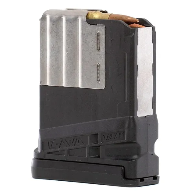 LANCER MAGAZINE L7AWM SR-25 7.62X51 10RD OPAQUE BLACK - View 2