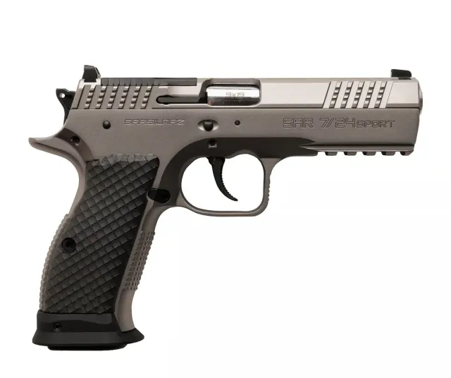 SAR Firearms 7/24SPT 7/24 Sport 9mm 4.6" Stainless Semi-Auto Pistol - View 2