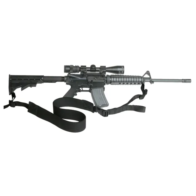 Max Ops SPT2 Tactical Sling 2 in Adjustable Two-Point Black Elastic - View 2