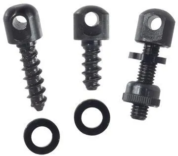 OUT BO5 Carbon Steel Swivel Base Set Accepts U.S. Detachable Swivels Black - View 2