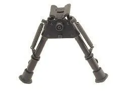 Harris Bipods BRS Swivel BR Stud, 6-9", Black Steel/Aluminum, Rubber Feet - View 2