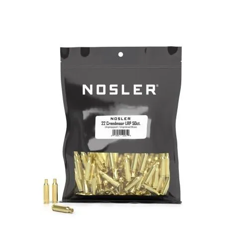 Nosler 10262 22 Creedmoor Unprepped Bulk Brass 50ct Large Rifle Primer - View 2