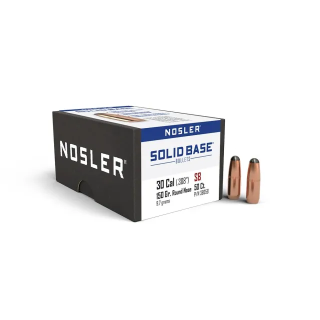 Nosler 38058 SB-30 150 Grain Round Nose Bullets 50 Count - View 2