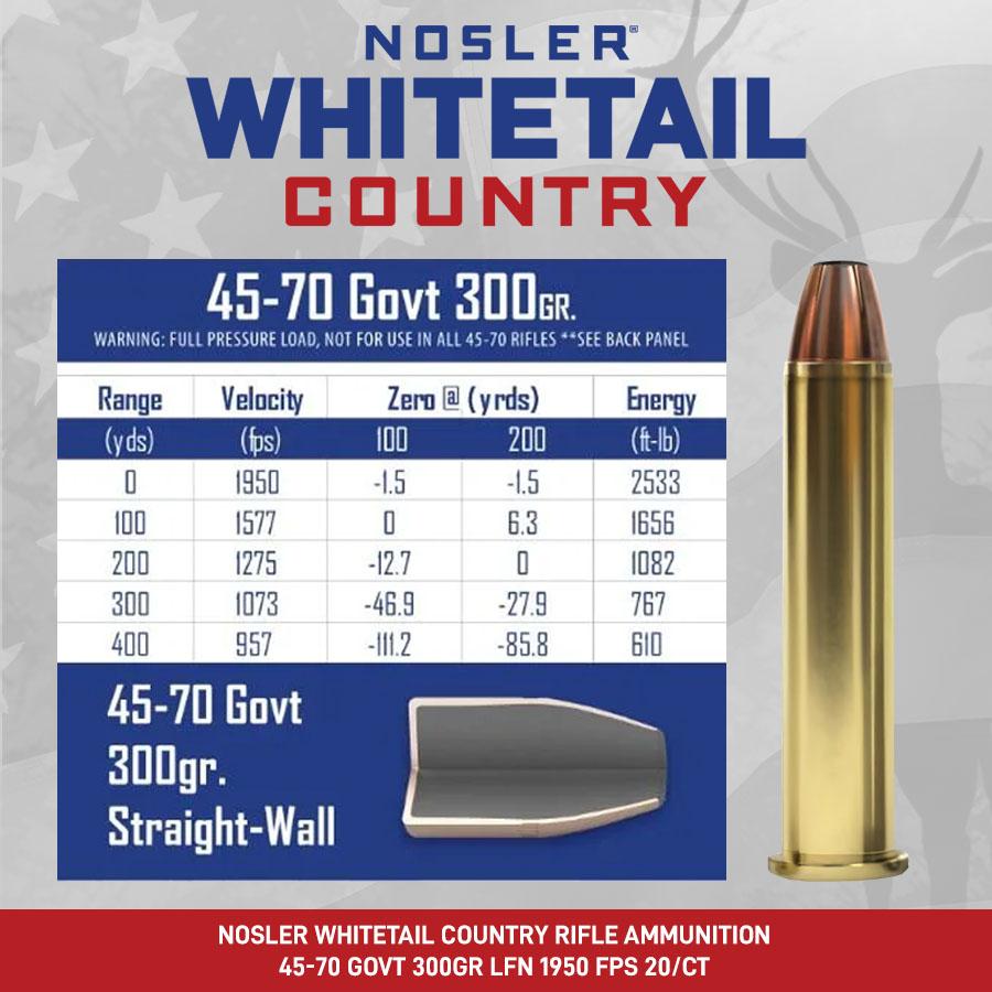 Nosler 40145 .45-70 GOVT 300g SB SP Bullets 20/Box - View 2