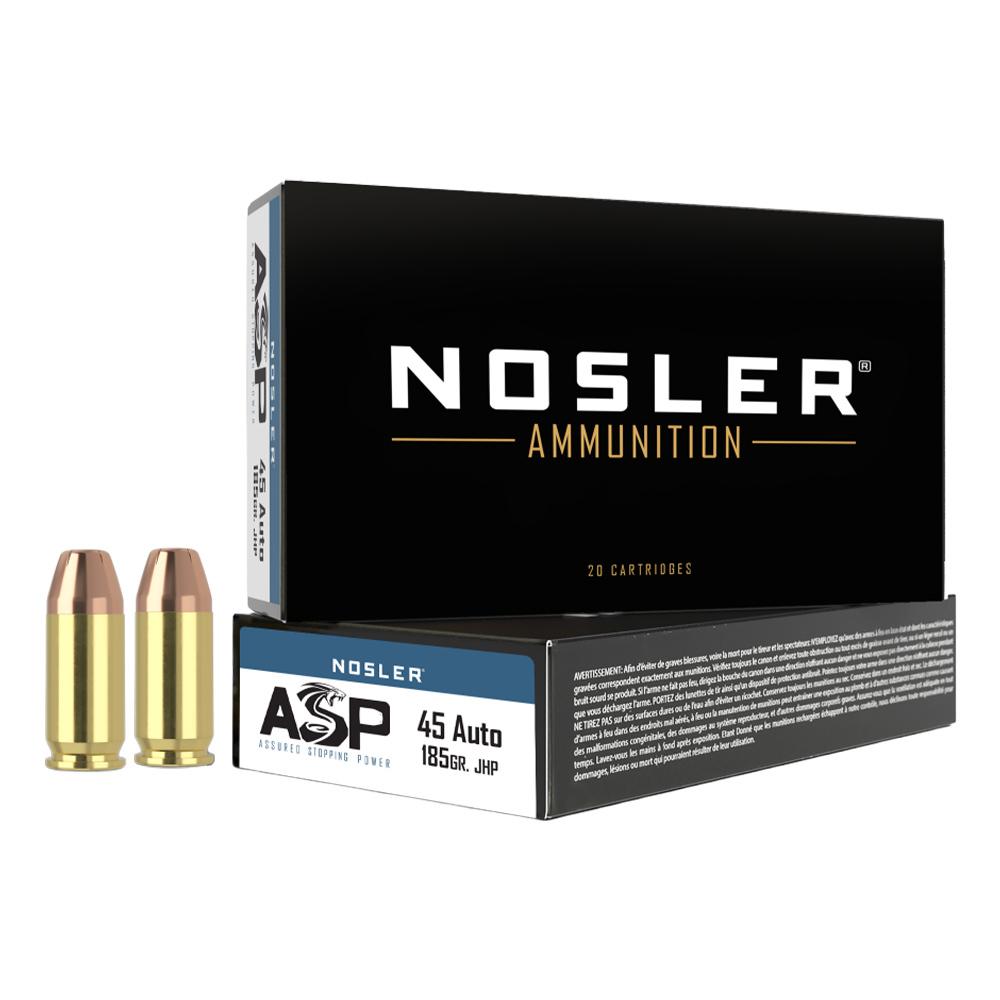 Nosler 51271 45 ACP 185 gr Jacketed Hollow Point 50 Rounds Box - View 2