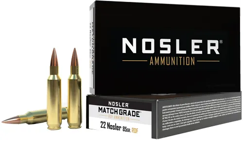 Nosler 51297 22 Creedmoor 85gr RDF HPBT Ammo, 20 Rounds, Match Grade - View 2