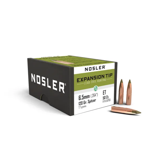 Nosler E-Tip 59765 6.5mm 120 Grain Lead Free Polymer Tip 50 Count - View 2
