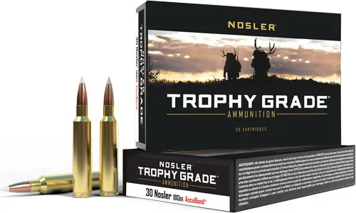 Nosler Trophy Grade .30 Nosler 180gr AccuBond Ammo 20 Rounds - View 2