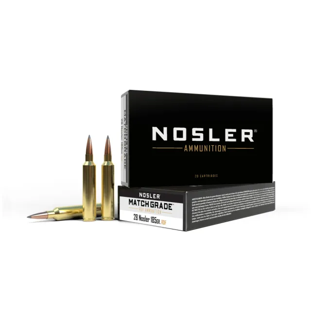 Nosler 60141 RDF .28 Nosler 185gr HPBT Brass Cased 20 Rounds - View 2