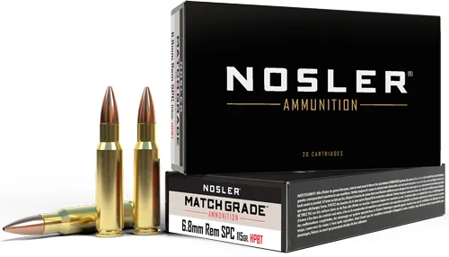 Nosler 75035 Match Grade 6.8 SPC 115gr HPBT 20rd Box - View 2