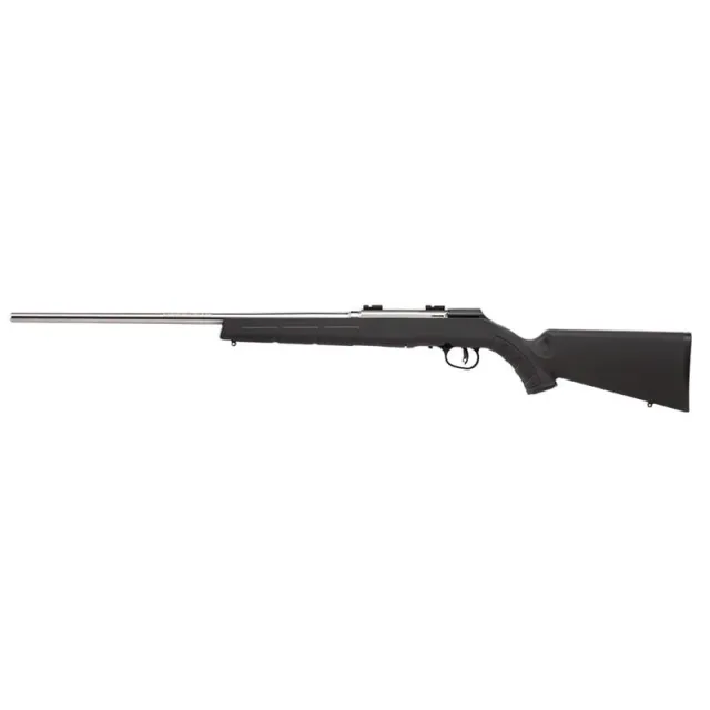 Savage Arms A22 FSS Semi-Auto 22 LR Caliber with 10+1 Capacity, 22" Barrel, Matte Stainless Metal Finish & Black Synthetic Stock - View 2
