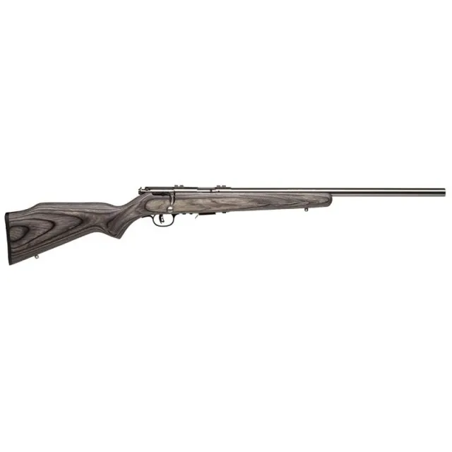 Savage Arms 96705 93R17 BVSS 17 HMR Caliber 5+1 Capacity 21" Barrel Stainless Finish Gray Laminate Stock AccuTrigger Right Hand - View 2
