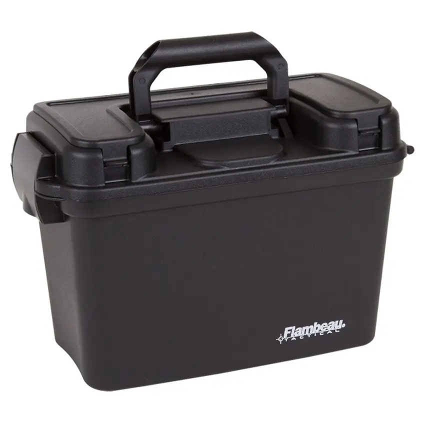 Flambeau 6430SD Tactical Dry Box Black Polymer 13"x6.5"x8.25" Water-Resistant - View 2