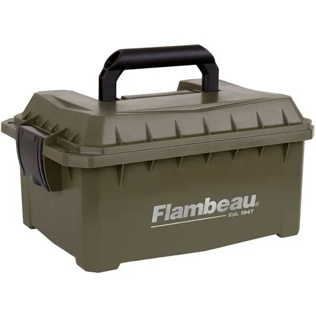 Flambeau 7415SB Shotshell Ammo Can Green, Water-Resistant, Lockable - View 2