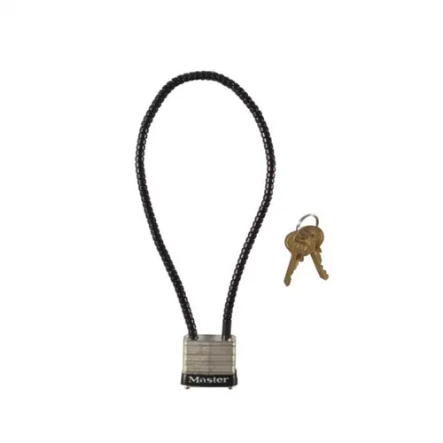 Master Cutlery 107DSPT 14 In Cable Lock Keyed Different Silver Steel - View 2
