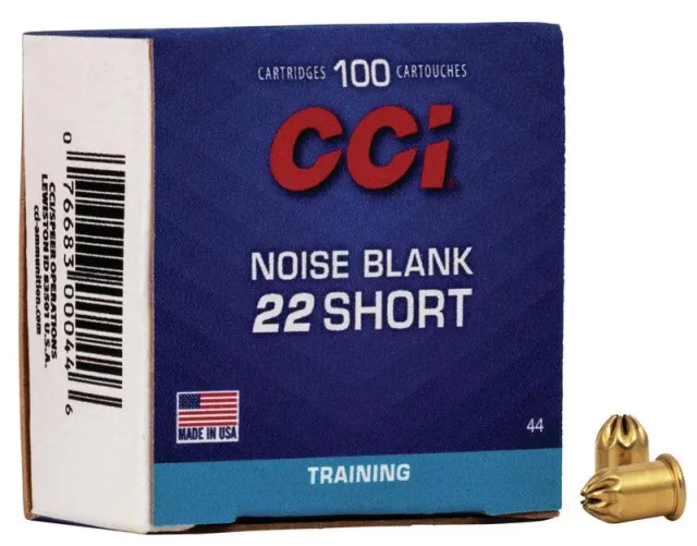 CCI 0044 Noise Blanks Training 22 Short 100 Per Box/ 50 Cs - View 2