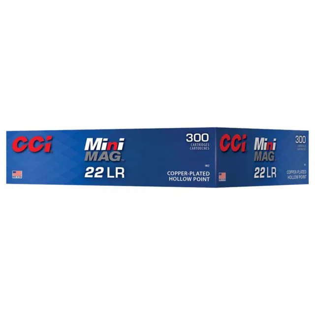 CCI 962 Mini-Mag Varmint 22LR 36gr Hollow Point 300 Rounds 1260fps - View 2