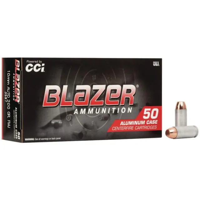 CCI 3597 Blazer Handgun 10mm Auto 200 gr Total Metal Jacket (TMJ) 50 Rounds - View 2