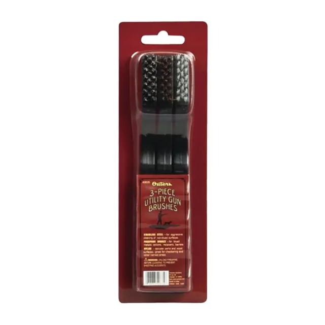 Outers 40835 Utility Gun Brush Set 3-Piece Nylon Phosphor Stainless Steel - View 3