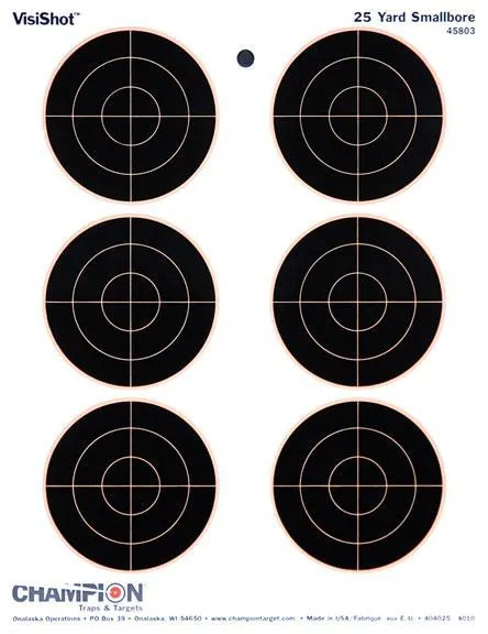 Champion VisiShot Targets 3 Bull's Eye Targets - 8.5 X 11 10/Pack - View 2