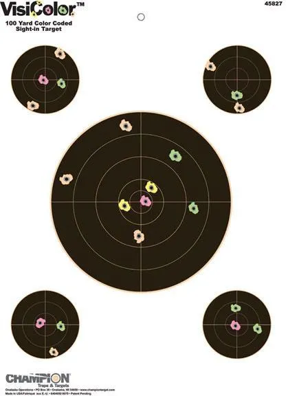 Champion Traps & Targets Visicolor 8" Sight-In 10/Pack 45827 - View 2