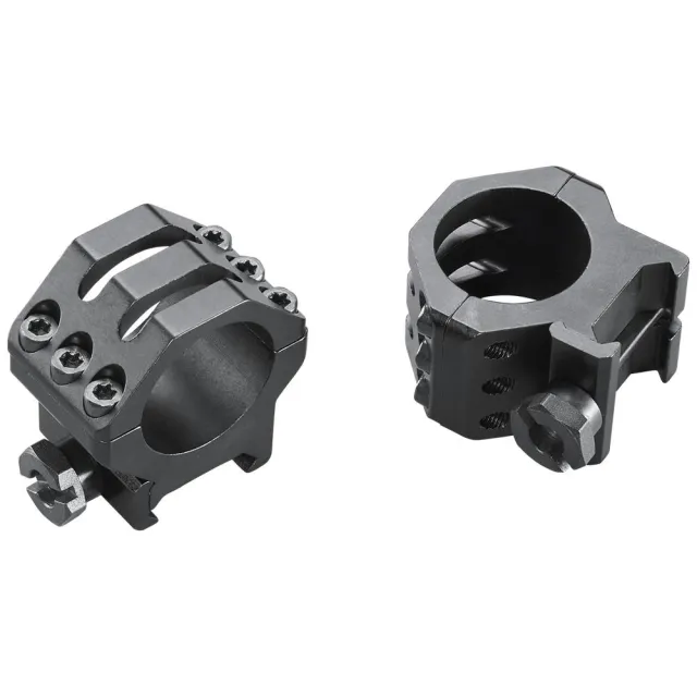 Weaver 6 Hole Tactical Scope Rings 1" Medium Matte Black - View 2