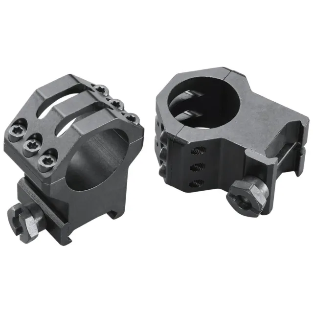 Weaver 6 Hole Tactical Scope Rings 1" XX High Matte Black - View 2