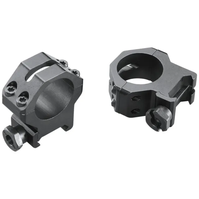 Weaver WV1019 Four Hole Skeleton Rings 1 Inch High Matte Black - View 2