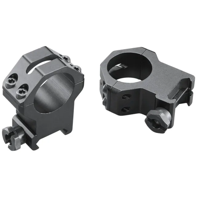 Weaver 48363 Four Hole Rings 1 Inch Extra Extra High Matte Black Aluminum - View 2