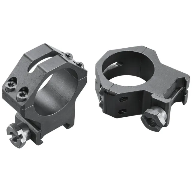 Weaver Mounts 48366 Skeleton Rings Scope Ring Set Black Anodized Aluminum 30mm Tube High Four Hole - View 2
