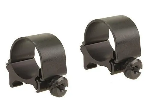 Weaver Detachable Top Mount Rings 1" Low Matte Black - View 2