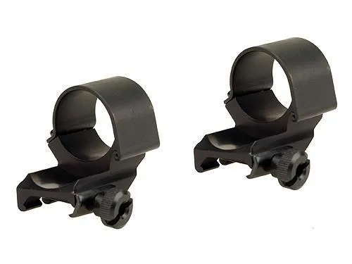 Weaver 49045 Detachable Dual Extension Rings 1 in Matte Black High - View 2